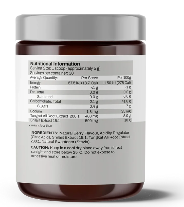 ATP Science - Tongkat Ali + Shilajit Powder - Berry